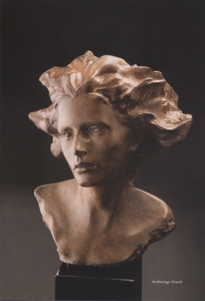 Frederick Hart - Awakening-female - bronze sculpture