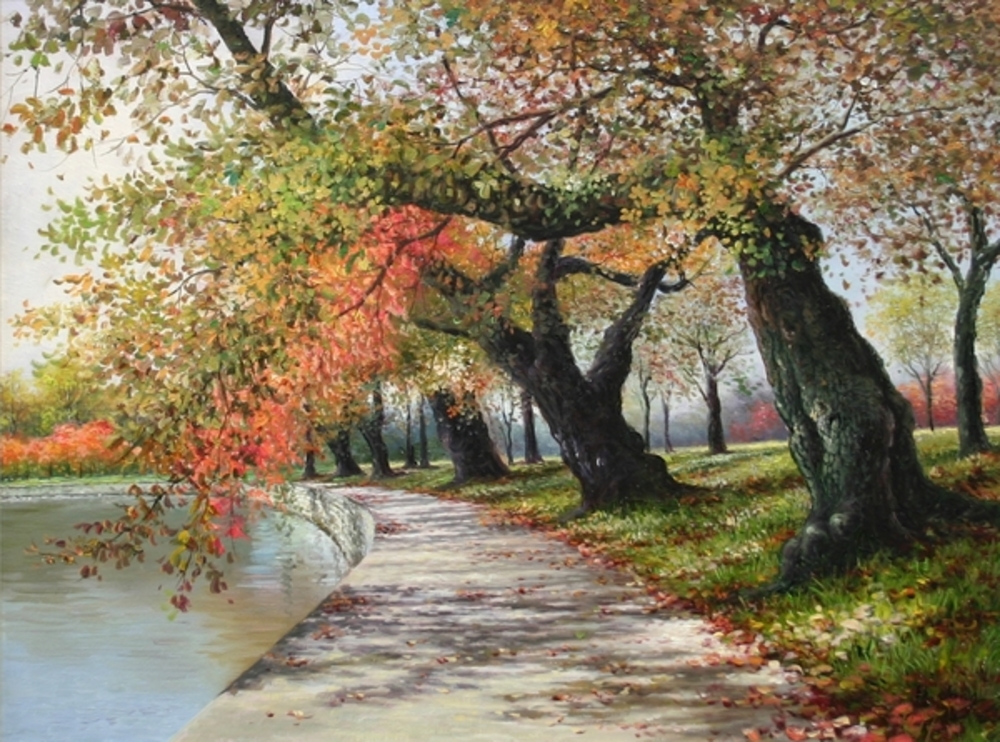 B. Jung - Changing of Seasons - oil painting on canvas - 18x24