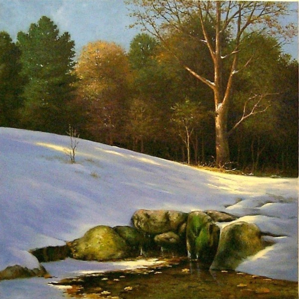 B. Jung - First Snow In The Shenandoah - oil painting