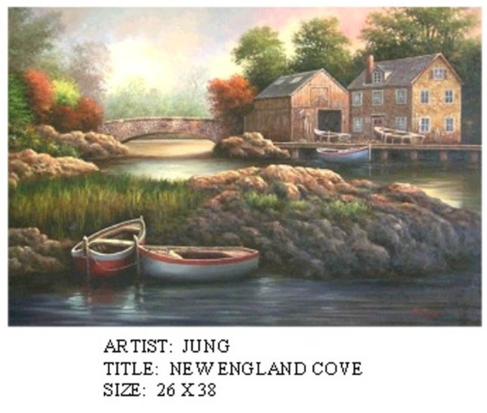 B. Jung - New England Cove - oil painting