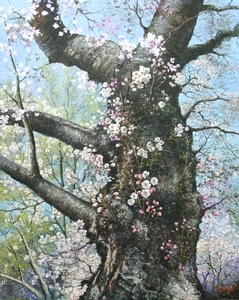 B. Jung - Cherry Tree Blossoms - oil painting on canvas - 30x24