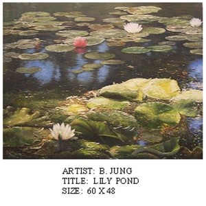 B. Jung - Lily Pond - oil painting