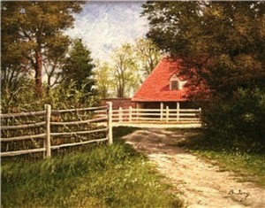 B. Jung - Pathway to Mt. Vernon II - oil painting - 11x14