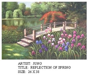 B. Jung - Reflection of Spring - oil painting