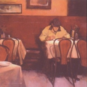Joseph Lorusso - Dining Alone - serigraph