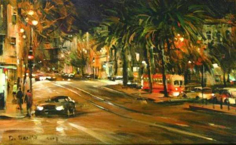 Dmitri Danish - San Francisco - oil painting on canvas - 10x16