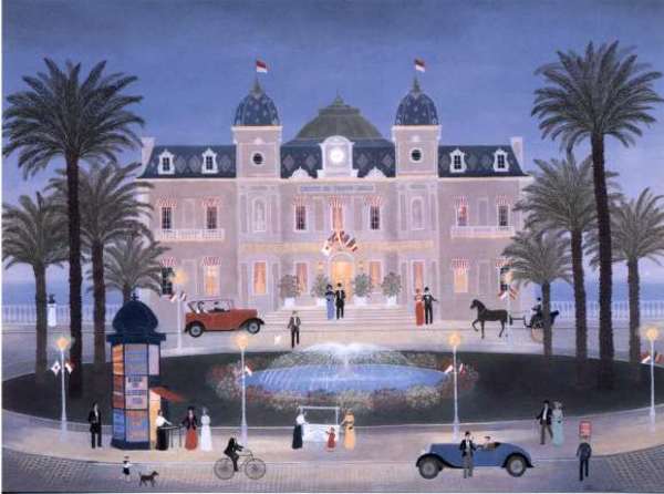 Fabienne Delacroix - Le Casino De Monte Carlo - lithograph