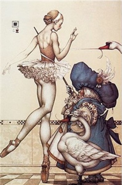 Michael Parkes - Ballet Mistress - lithograph
