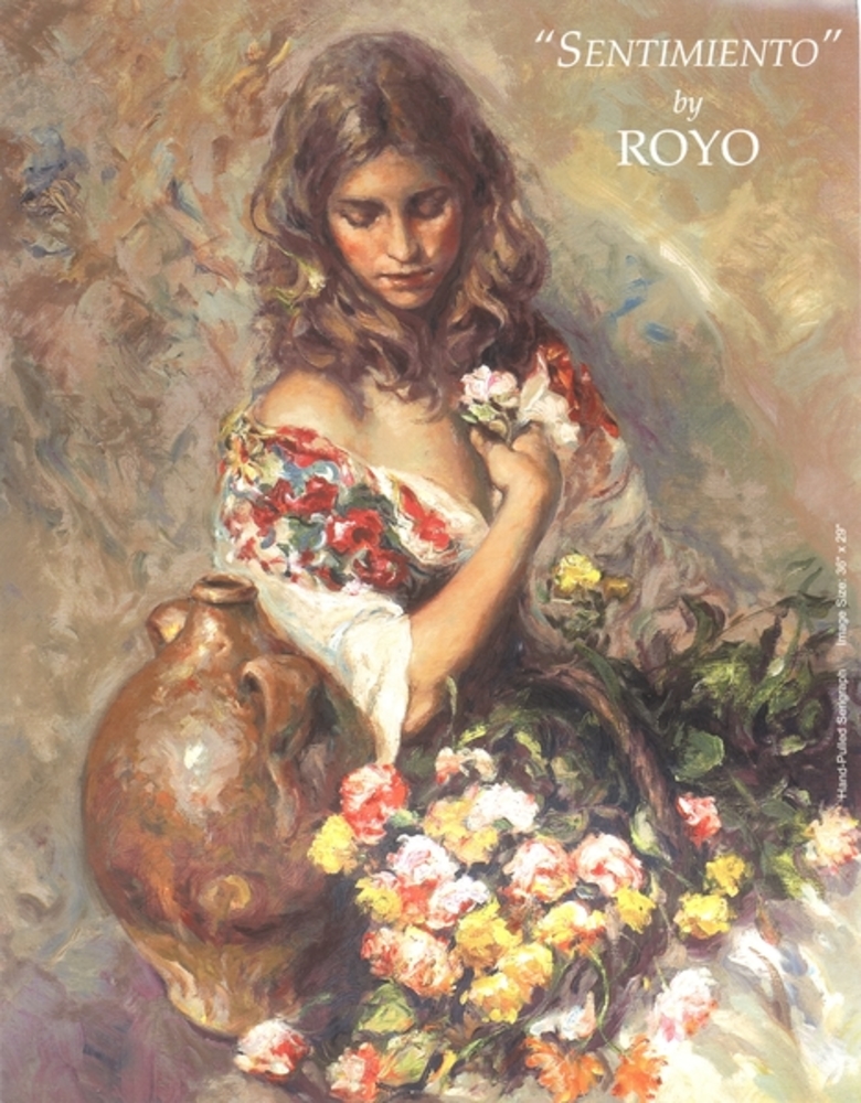 Royo - Sentimiento - serigraph on panel - 36x29