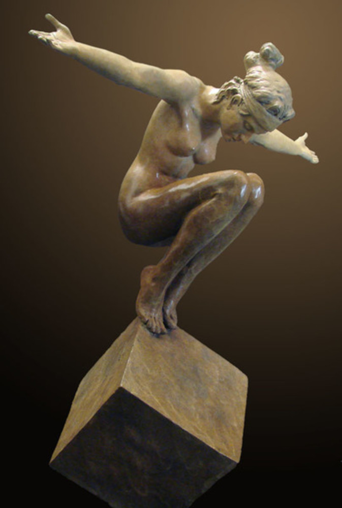 Tuan - Benevolence - bronze sculpture - 43x42x24