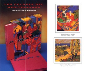 Manel Anoro - Colores del Mediterraneo w book - serigraph