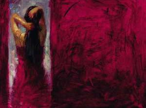 Henry Asencio - Red Door - giclee on canvas-emb. - 48x36