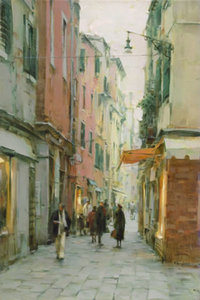  Title: Afternoon Stroll , Size: 52x34 , Medium: giclee on canvas-emb.