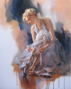 Richard Johnson - Pointe of Grace - oil painting on canvas - 30x24