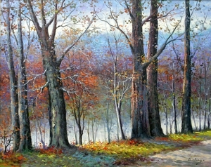 B. Jung - Colors of Autumn - oil painting on canvas - 16x20