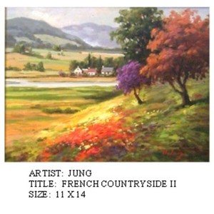 B. Jung - French Countryside II - oil painting