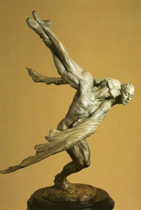  Title: Doves 1/3 life , Medium: bronze sculpture