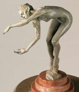 Richard MacDonald - Juliet, Atelier - bronze sculpture - 14x6x10