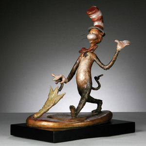 Seuss - Cat In The Hat, Maquette - bronze sculpture