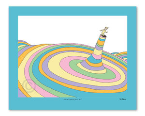 Seuss - Oh the Places You Go - cover illustration - giclee on paper - 13 x 17.5