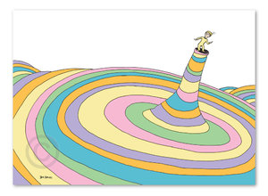 Seuss - Oh The Places You Go cover illustration Delux - giclee on paper - 26x36