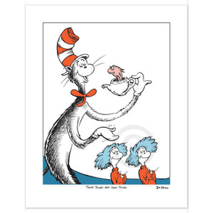 Seuss - These Things Are Good Things-single - giclee on paper - 14x11