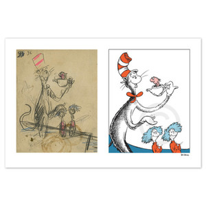 Seuss - These Things Are Good Things-diptych - giclee on paper - 14x11