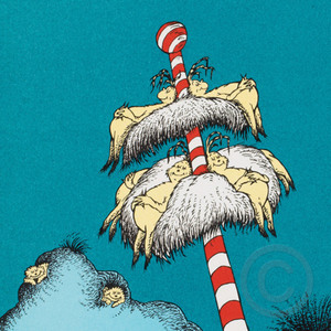 Seuss - They All Gone to Bed In The Beds of Their Choices - lithograph